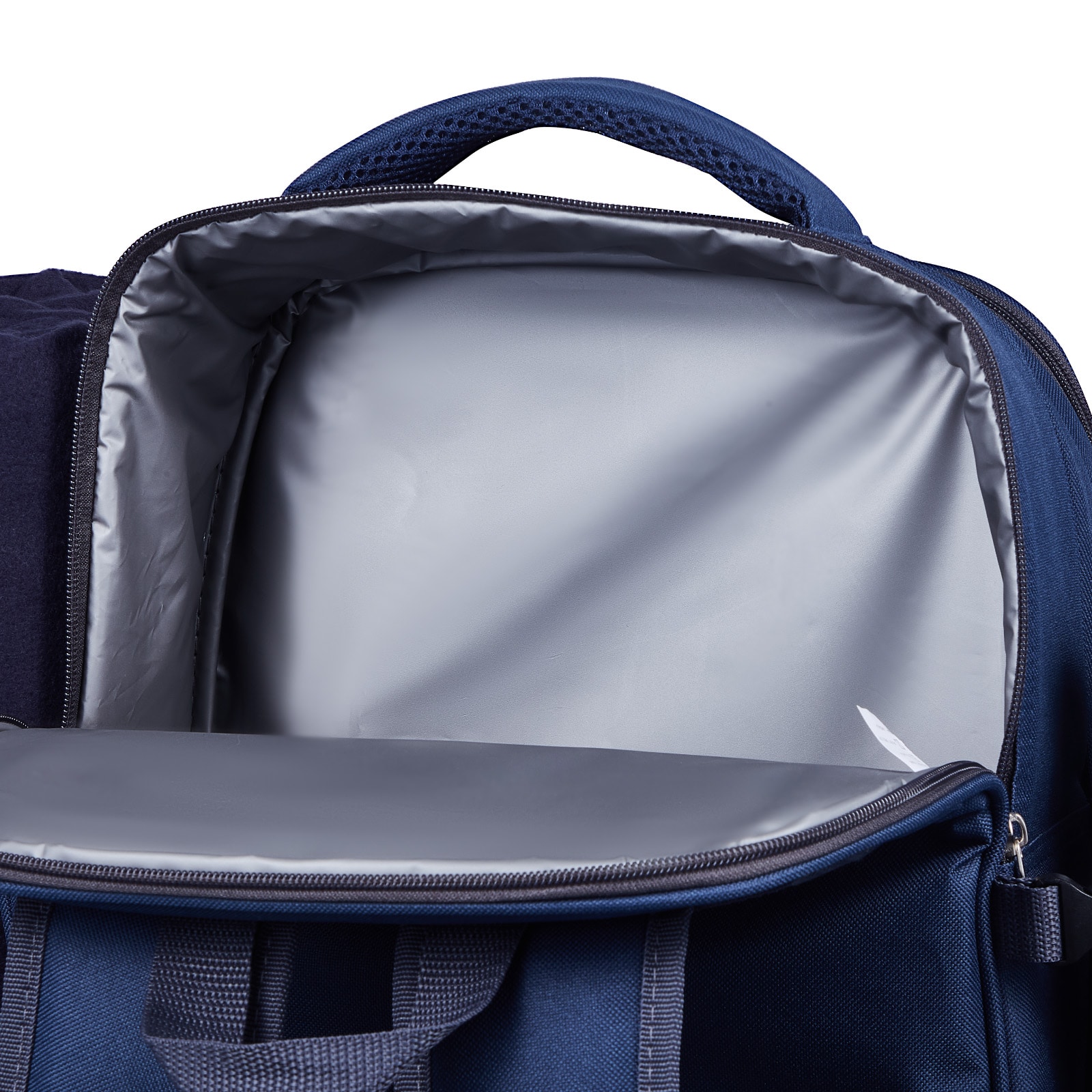 Beach Picnic Backpack Bag For 2 Person With Cooler Compartment Navy Blue_voghion.com